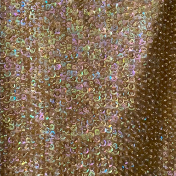EUC BEBE S Gold Sequin Tank Top - Picture 2 of 7
